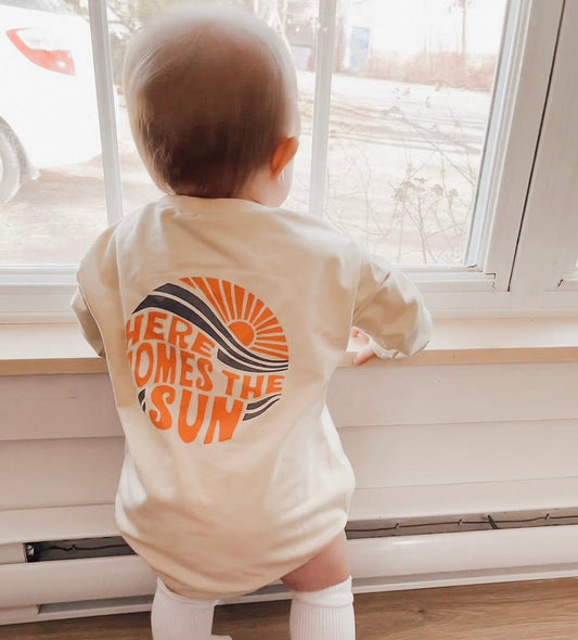 Here Comes the Sun Sweatshirt Romper