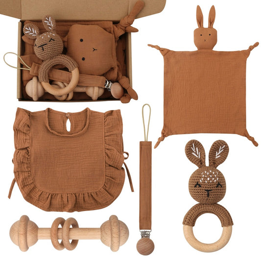 Deluxe Baby Gift Box - Brown Rabbit Theme