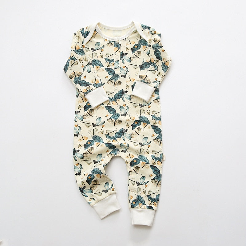 Butterfly Print Cotton Onesie