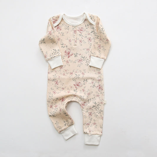 Rose Print Cotton Onesie