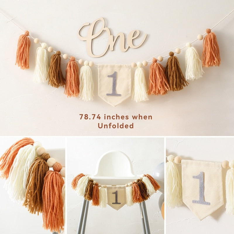 5 Piece Birthday Party Set - Neutrals