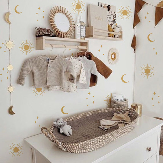 Nursery Wall Decals | Sun, Moon & Stars