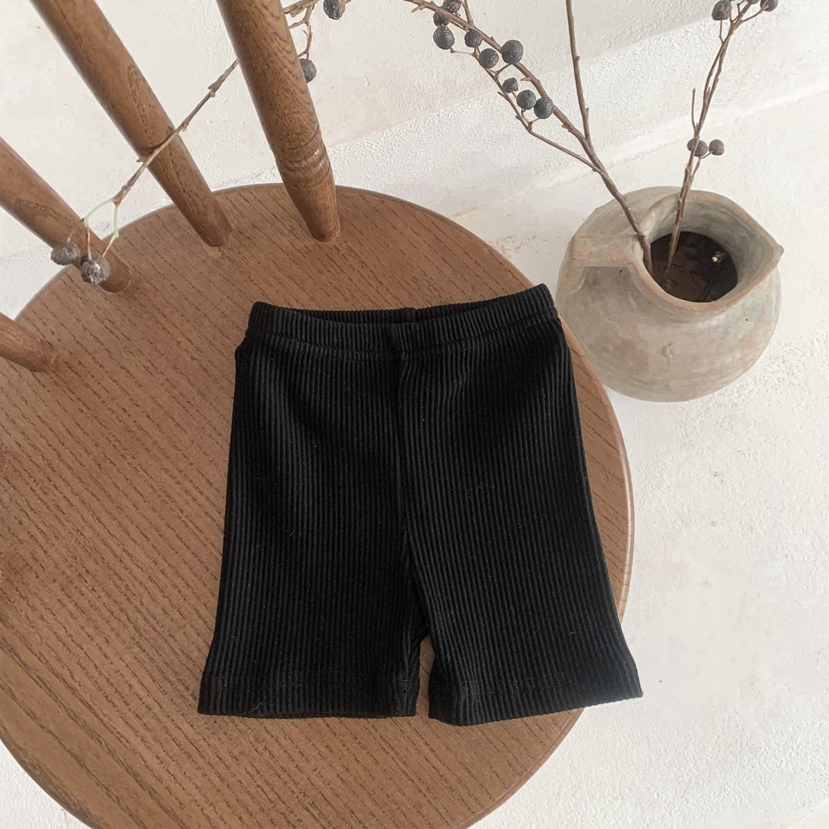 Ribbed Stretchy Summer Shorts