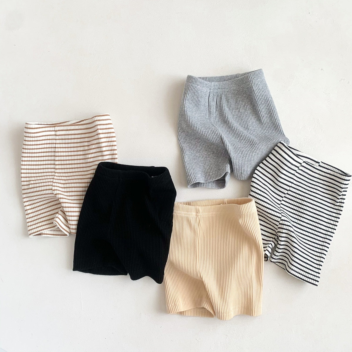 Ribbed Stretchy Summer Shorts