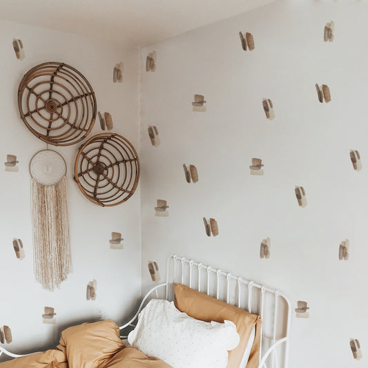 Nursery Wall Decals | Neutral Brushstrokes