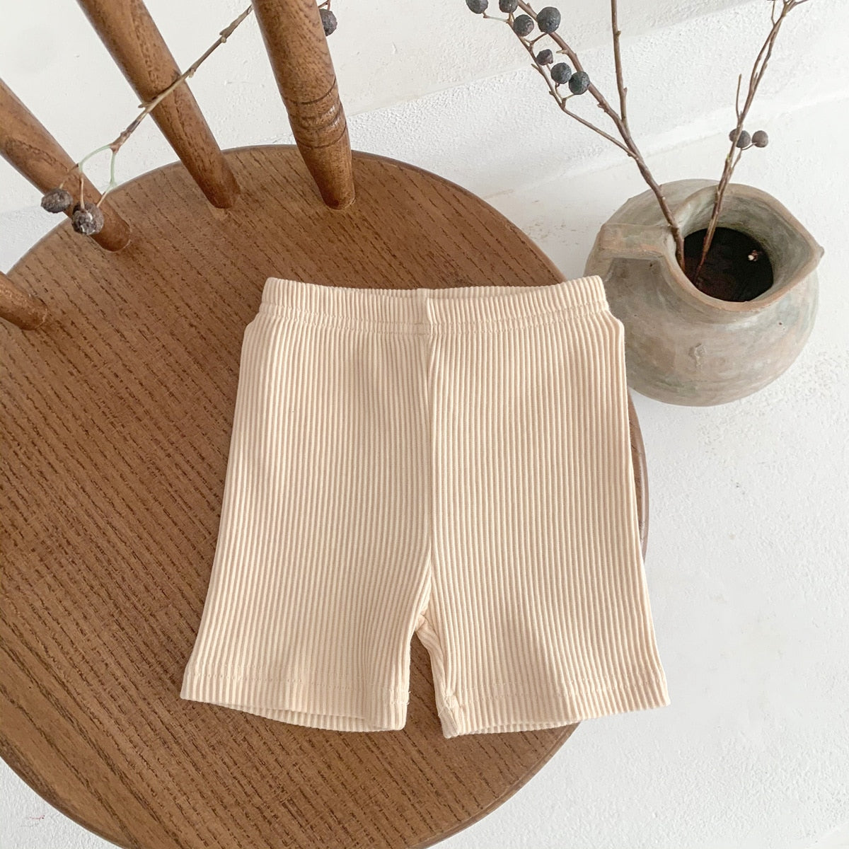 Ribbed Stretchy Summer Shorts