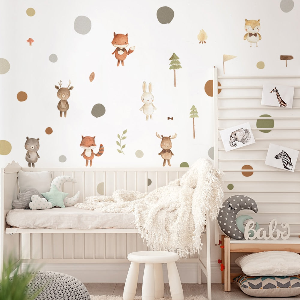 Nursery Wall Decals | Woodland Forest Animals