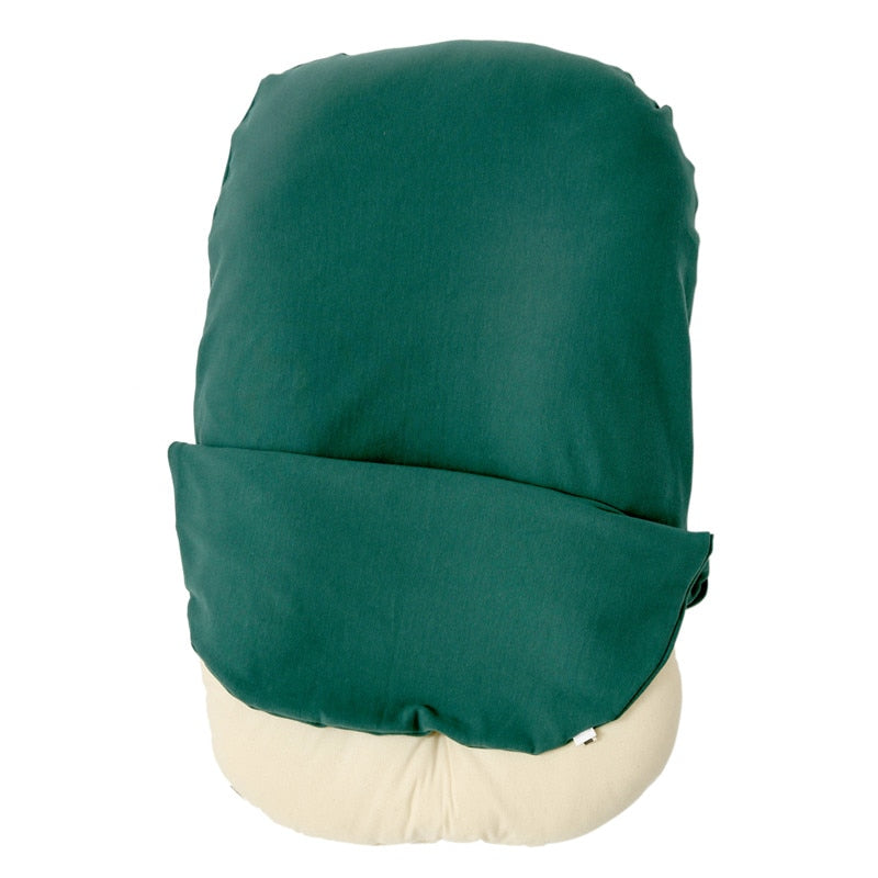 Cotton Baby Lounger with Removable Cover in Green