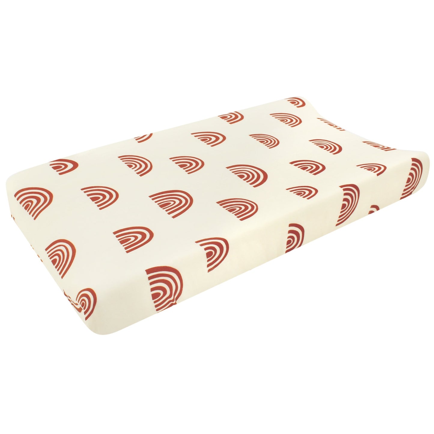 Fitted Changing Pad Cover - Rust Rainbow