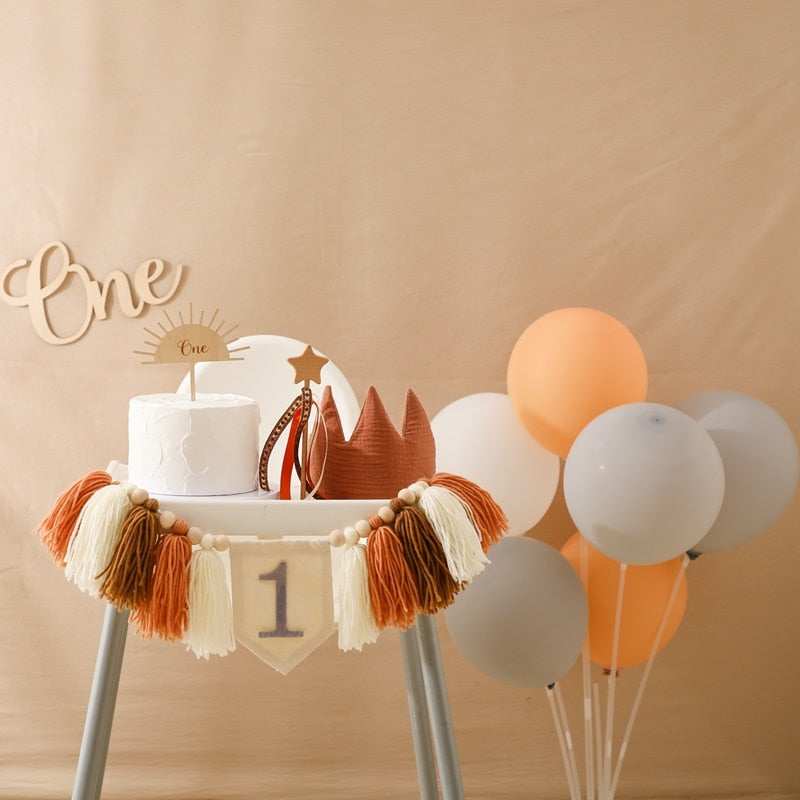 5 Piece Birthday Party Set - Neutrals