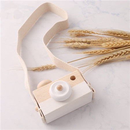 Wooden Camera in White