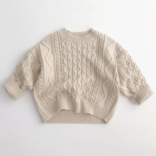 Fisherman's Knit Sweater in Oatmeal