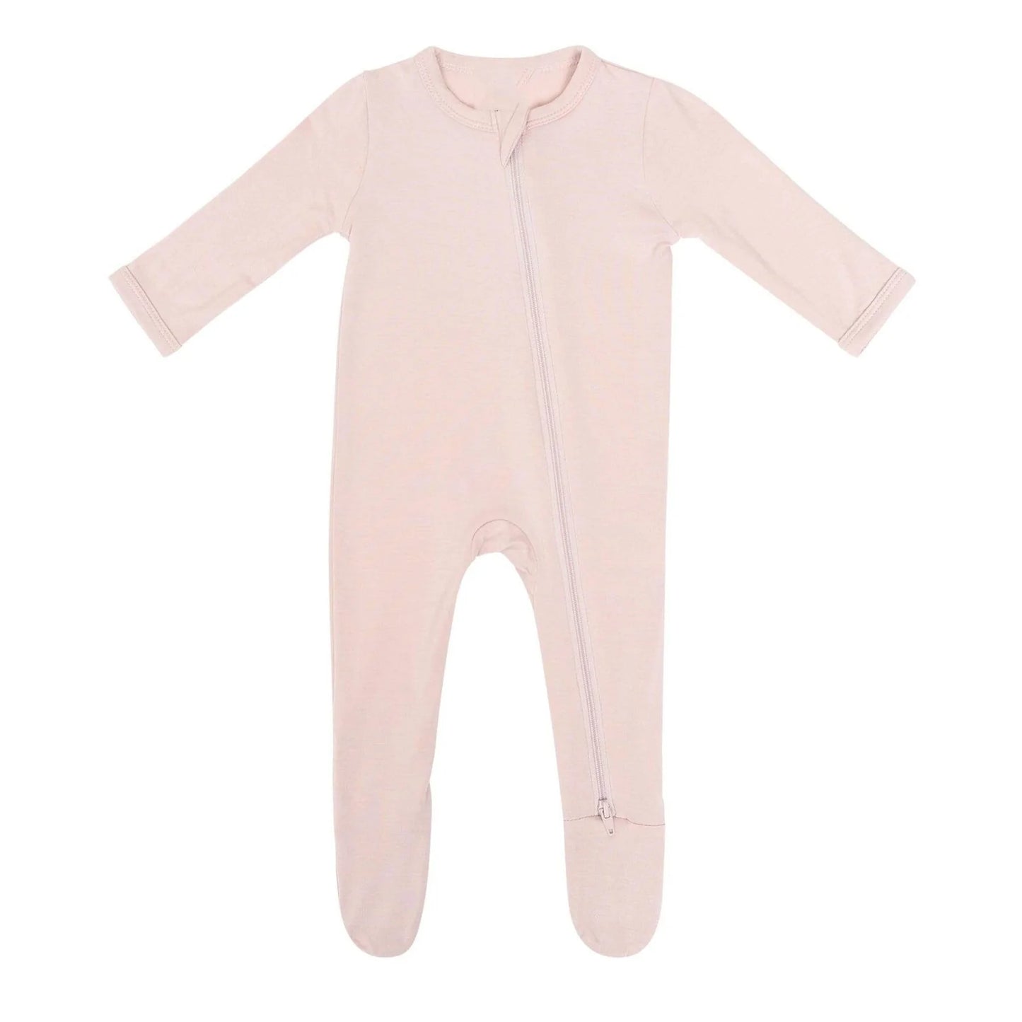 Ultra Soft Zippered Footie in Pink