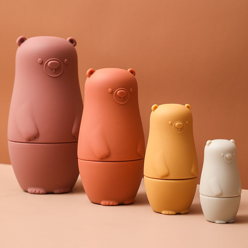 Silicone Nesting Dolls - Warm Shades