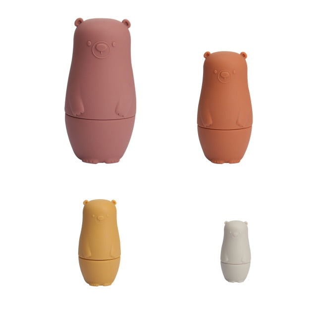 Silicone Nesting Dolls - Warm Shades