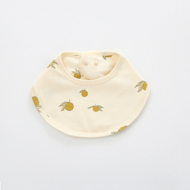 Cloth Baby Bib - Lemons